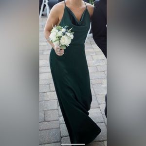 Amsale Alicia in Hunter Green